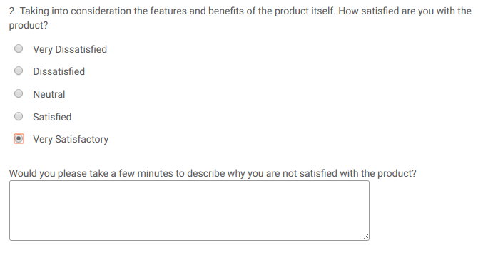 Post sales email survey form