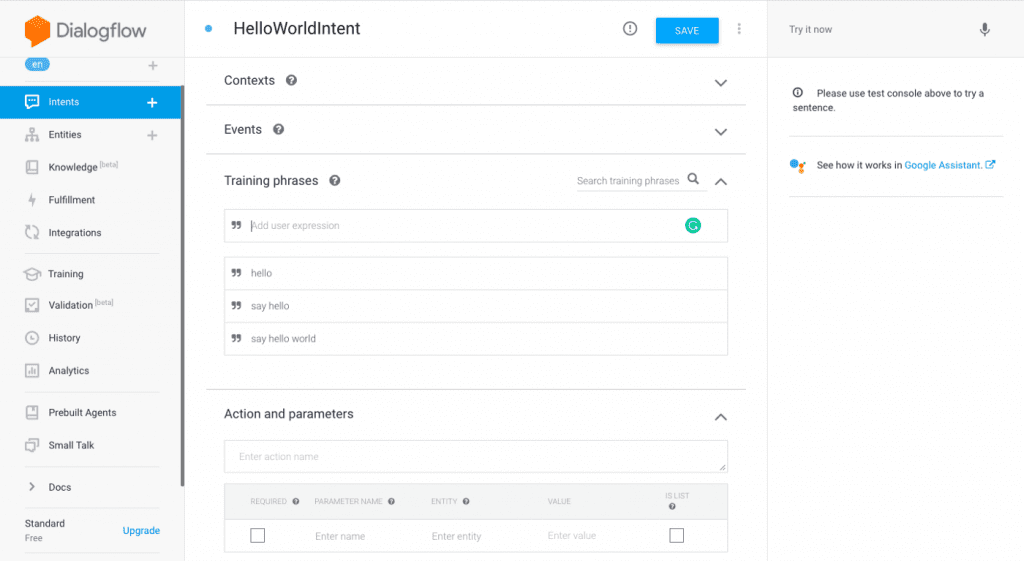 create interaction models