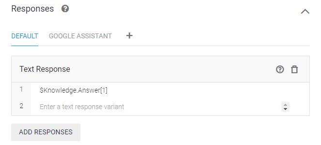 Enable automated responses - add responses