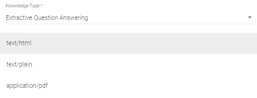 Create FAQ chatbot - knowledge base connector - knowledge type - Extractive Question Answering