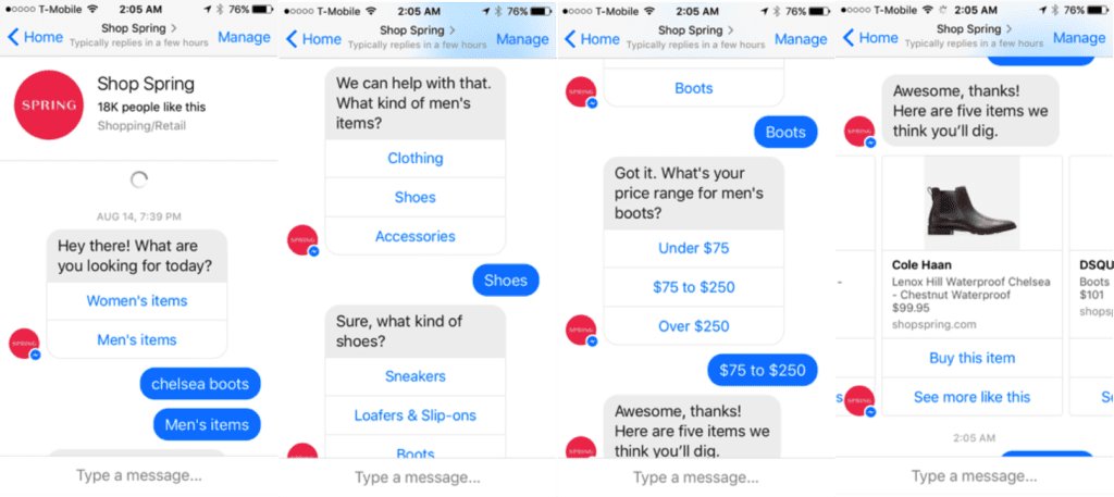 Chatbot integration