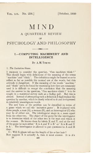 NLP libraries Kommunicate - alan turing's paper