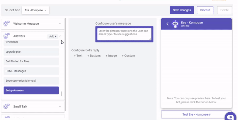 how to make a chatbot in multiple languages