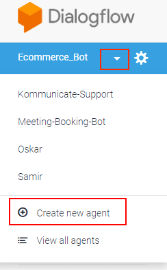 create a dialogflow chatbot