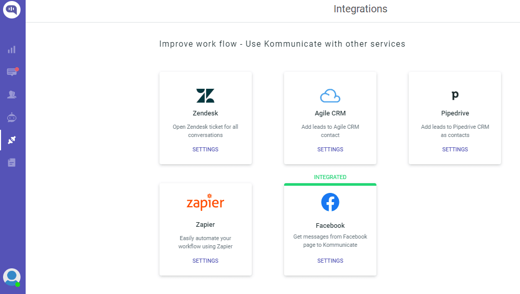 Connect Facebook Messenger with Kommunicate