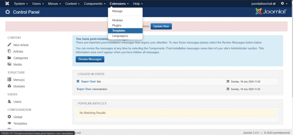 Joomla extensions
