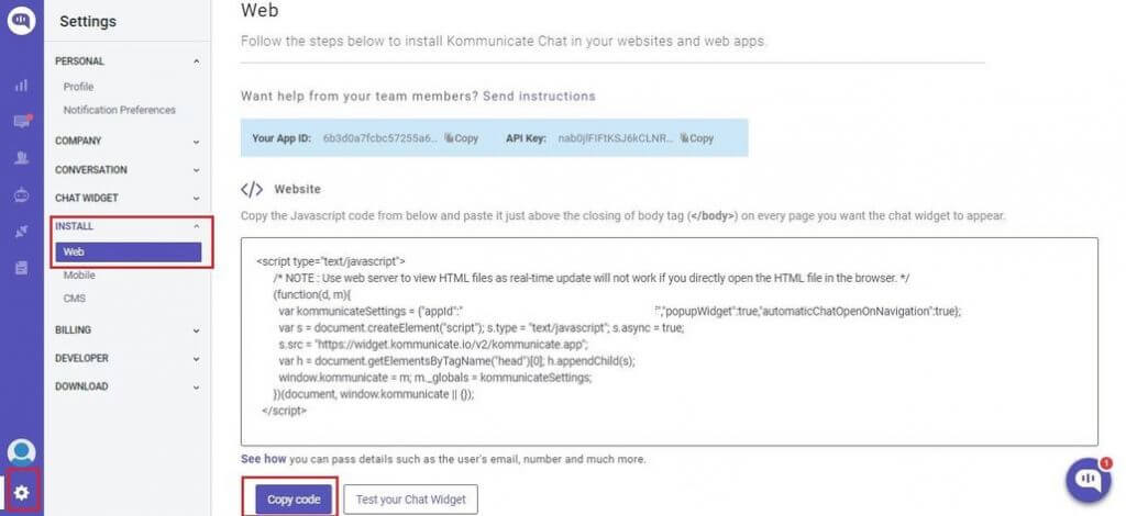 Live chat plugin