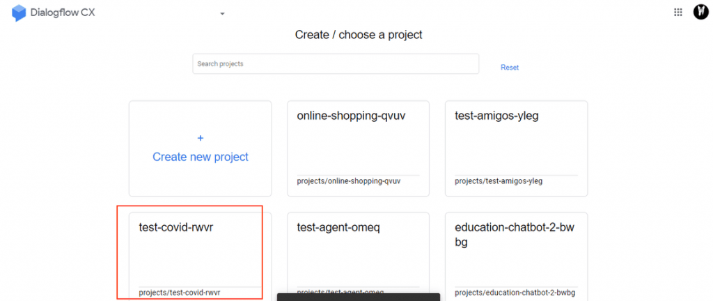 create a project