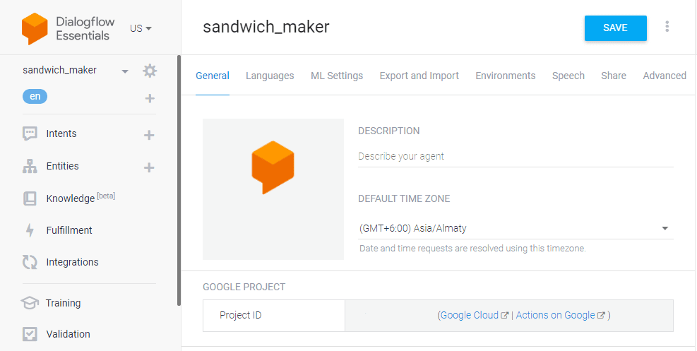 Chat widget with Dialogflow Chat widget with Dialogflow