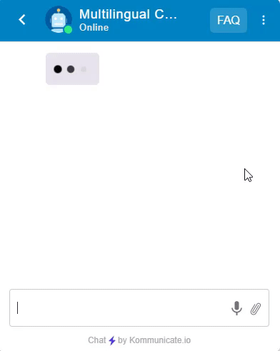 click on buttons of chatbot