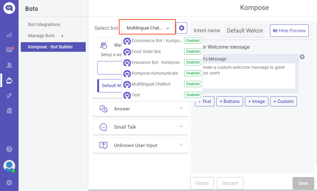 Kompose bot builder