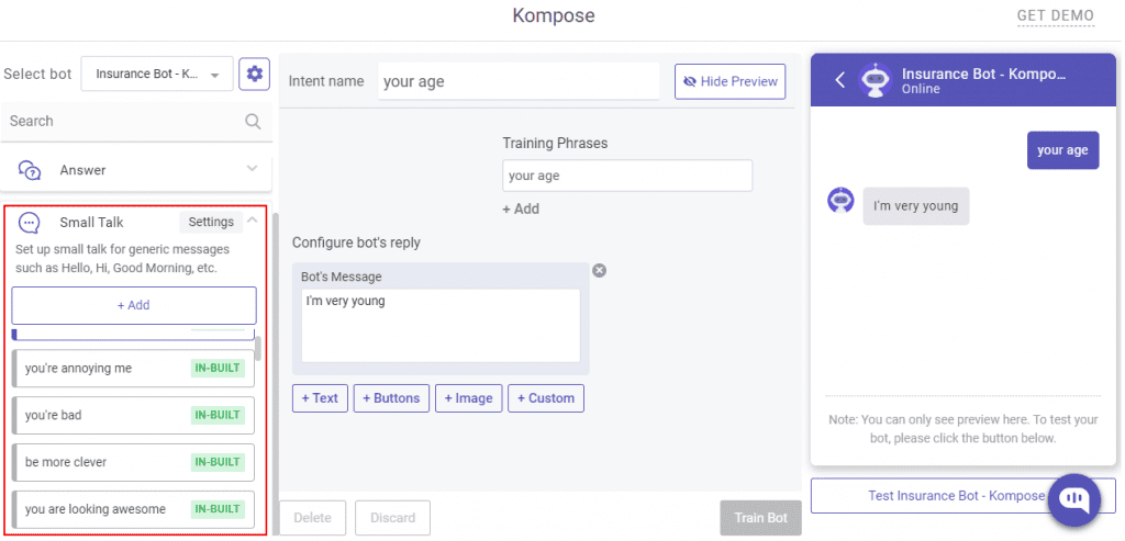kompose chatbot dataset