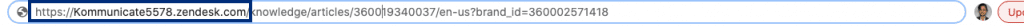 Append zendesk URL