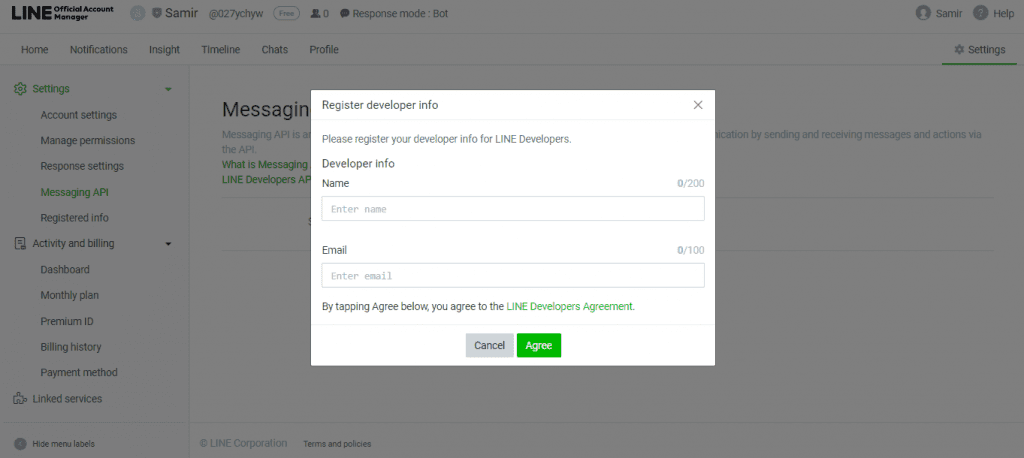 Messaging API LINE Developers