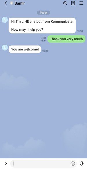 Chatbot is live on line
