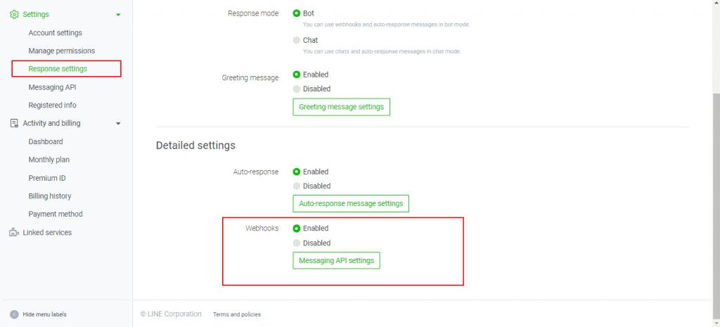 enable webhooks