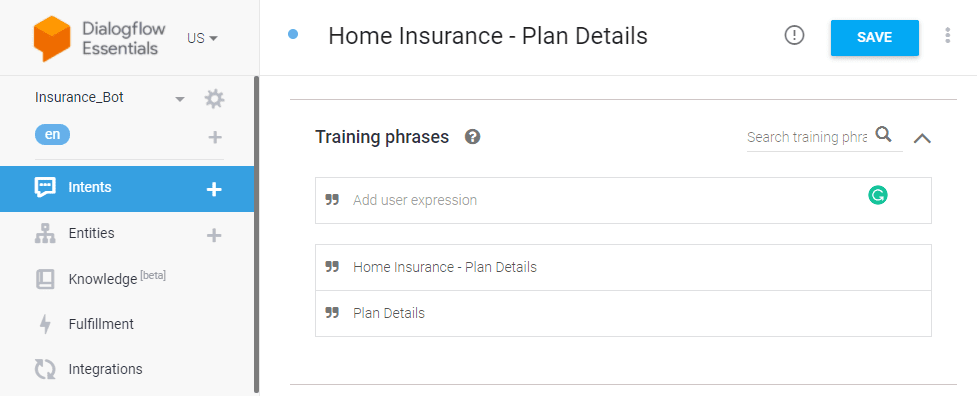 Home insurance plan details