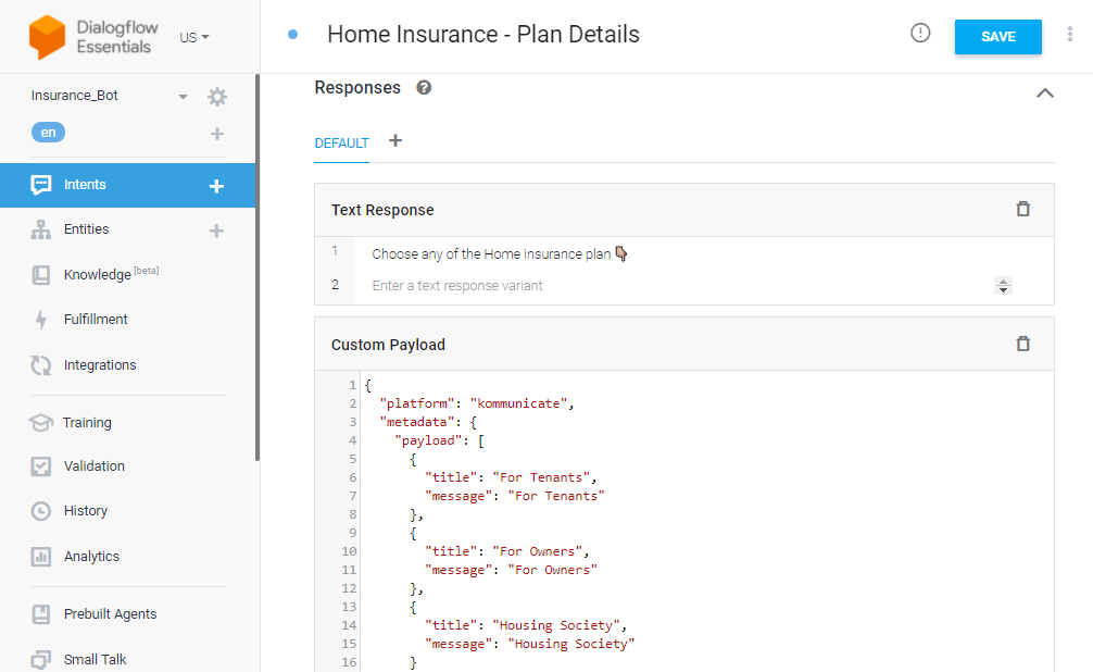 Home insurance plan details