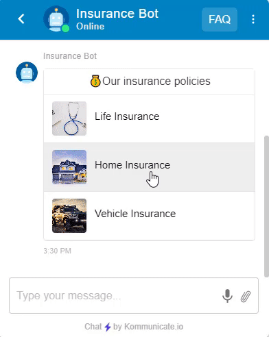 Insurance bot