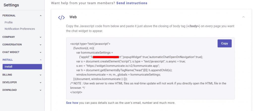 install Kompose bot into shopify