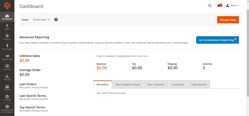 Add to Magento Website - login to magento website