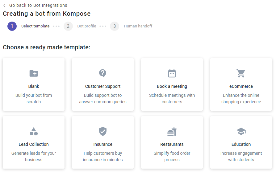 Create Chatbot using Kompose