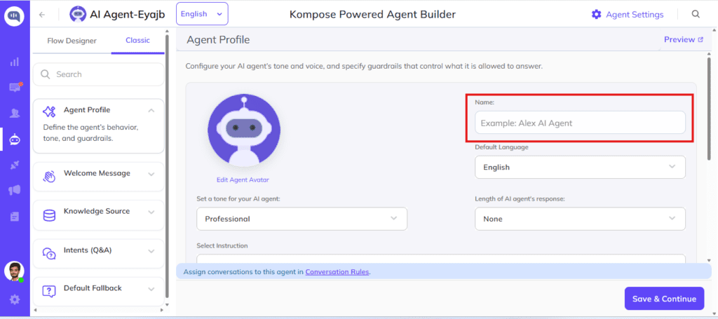 Agent Profile