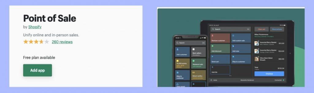 Point of Sale - Unify online and in-person sales with Shopify POS.