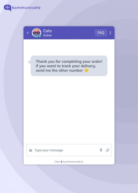 Simple handwritten Thank You text animation for WhatsApp or FB