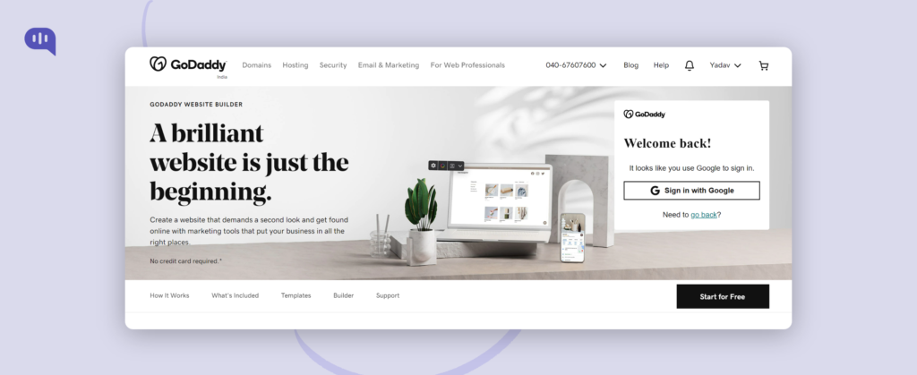 WordPress Competitors GoDaddy