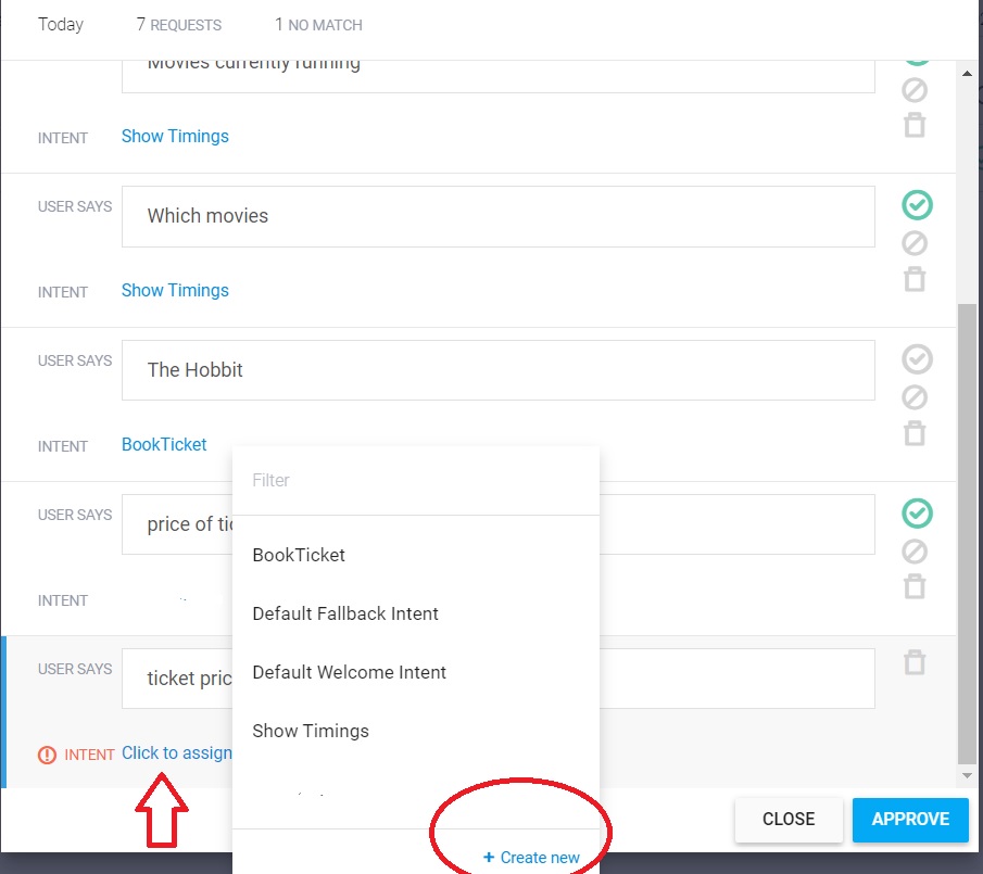 Dialogflow - Adding New Intent
