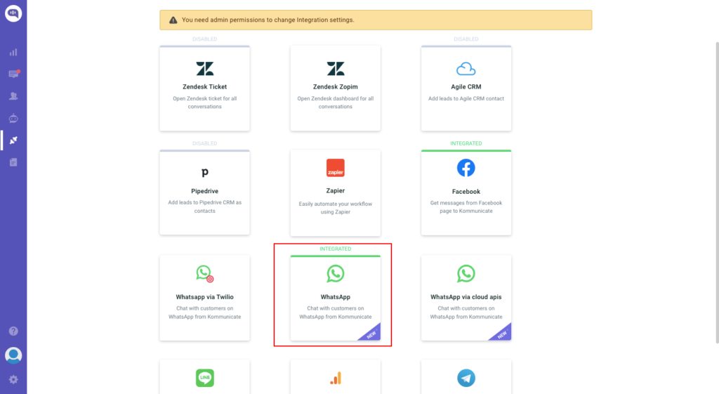 Whatsapp Integrations