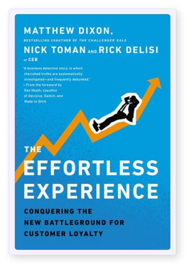 Effortless experience Customer Service Book