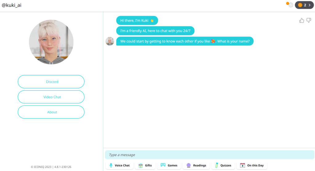 Kuki.ai Chatbot