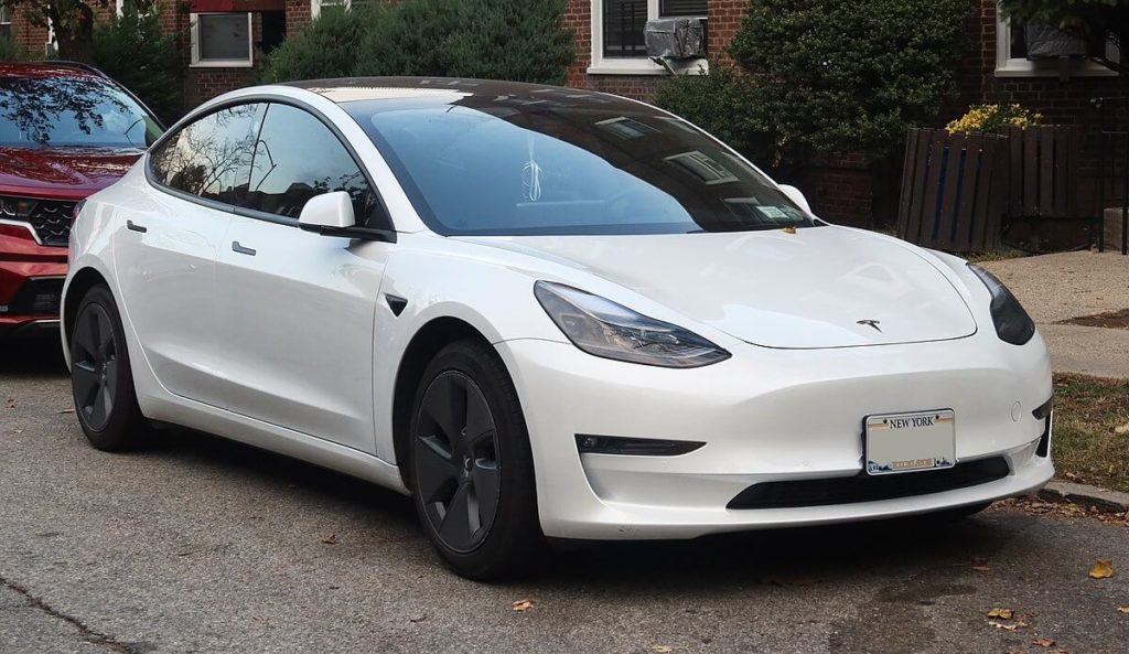 image of tesla car