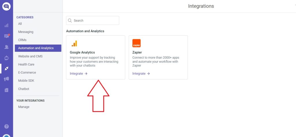 Integrate Google Analytics