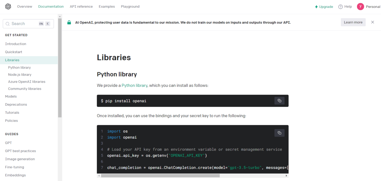 Openai api generator