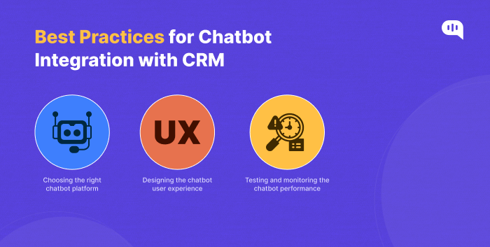 Best practices for Chatbot CRM integration