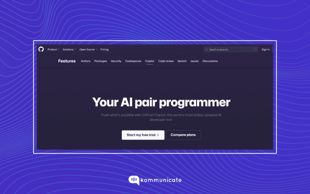 GitHub CoPilot generative ai tool
