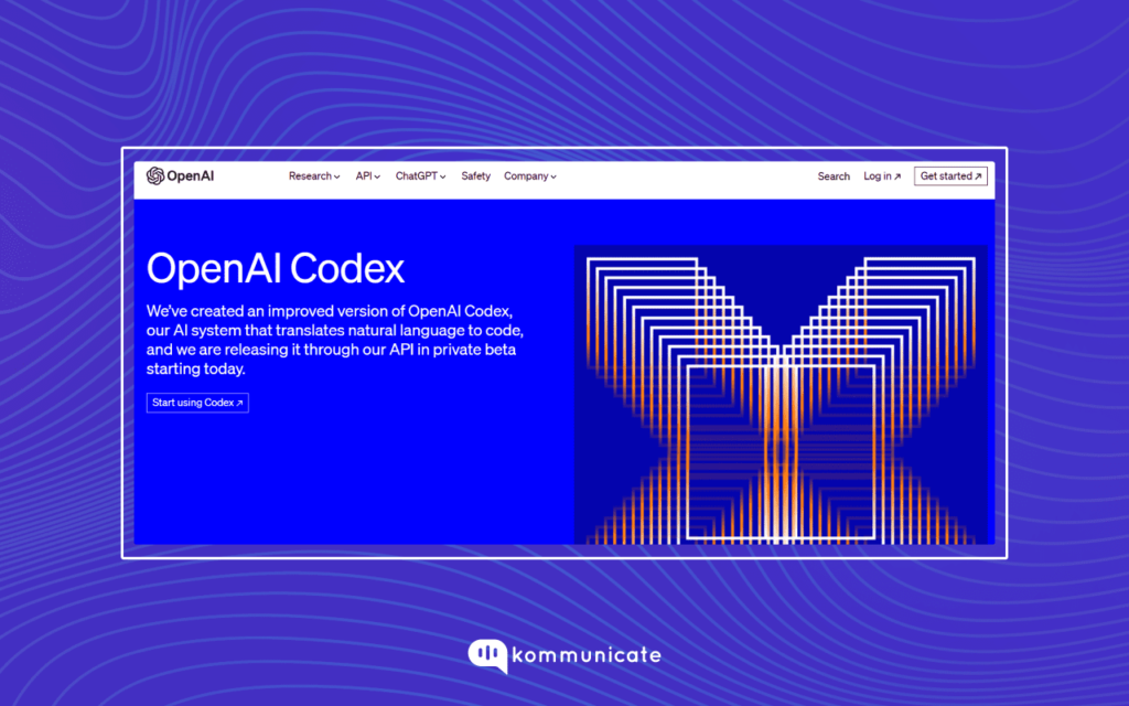 OpenAI Codex generative ai tool