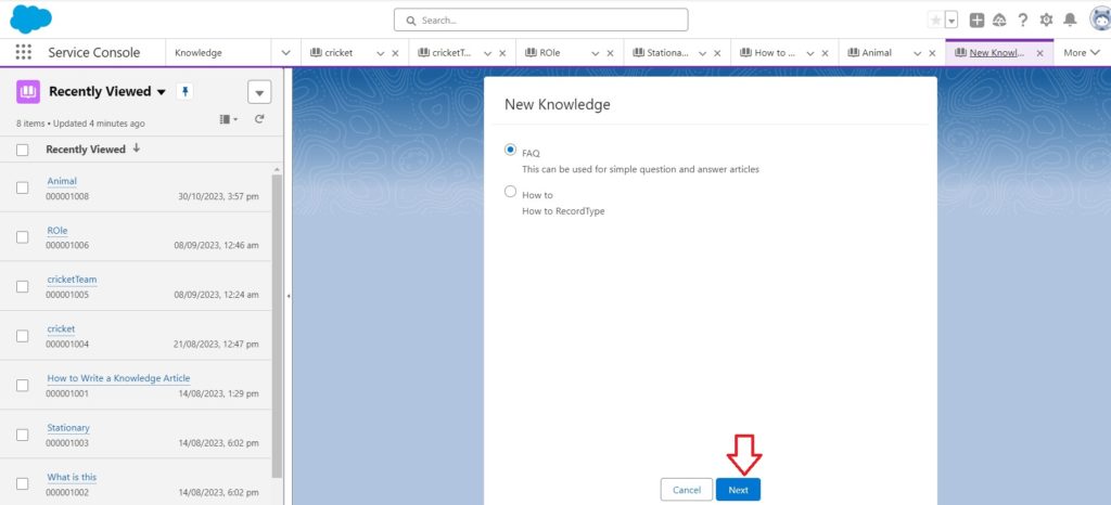 Create New FAQ