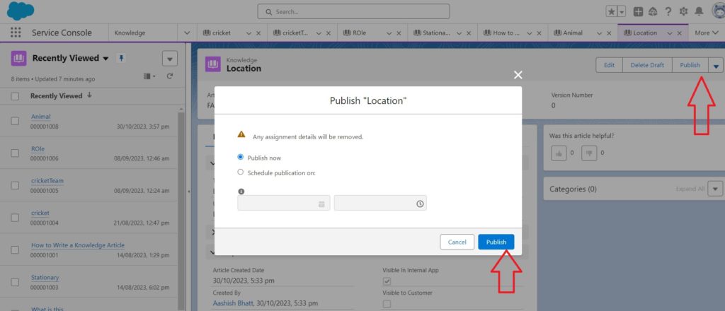 Publish FAQ