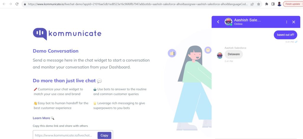 Test your chatbot