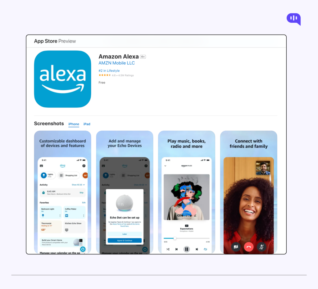 Amazon Alexa in App Store