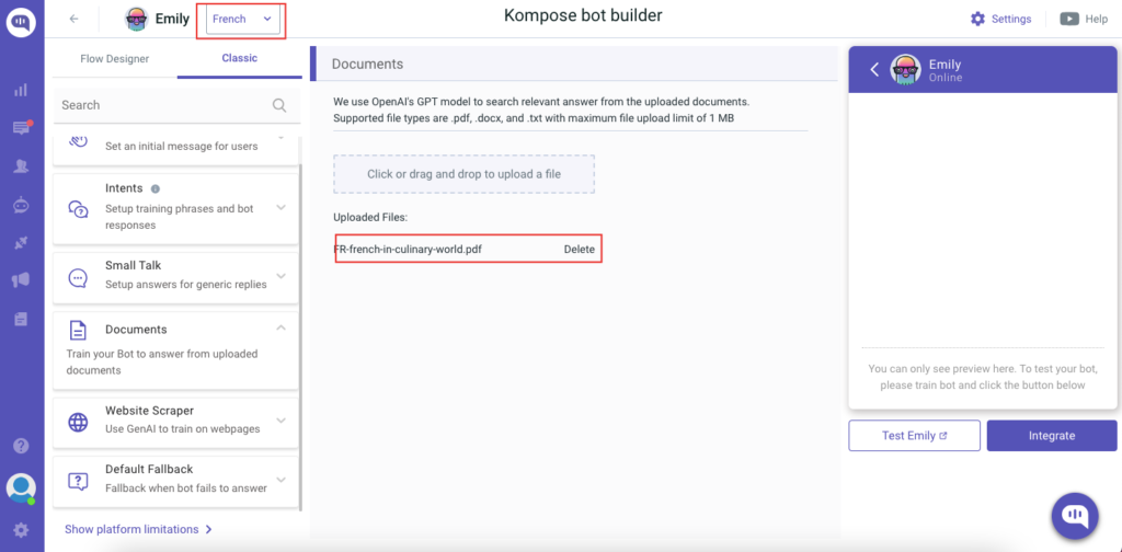French bot