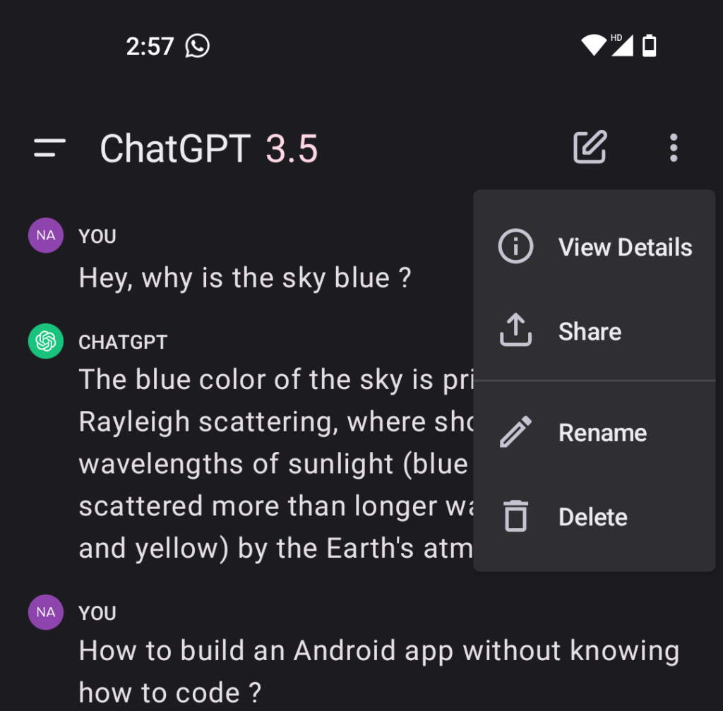 ChatGPT share