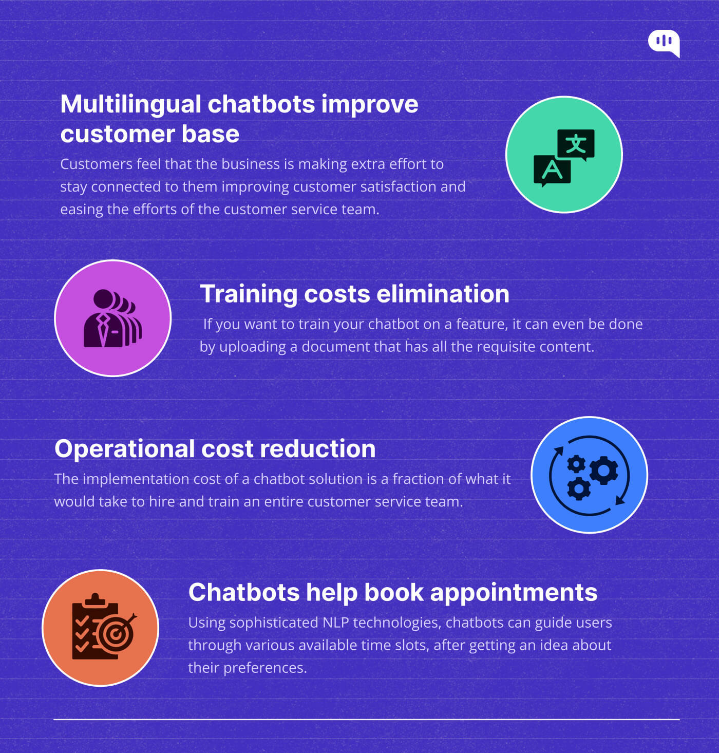 chatbots to improve customer services infographic part - 2