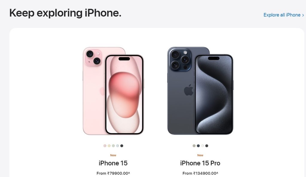 Apple website user experience