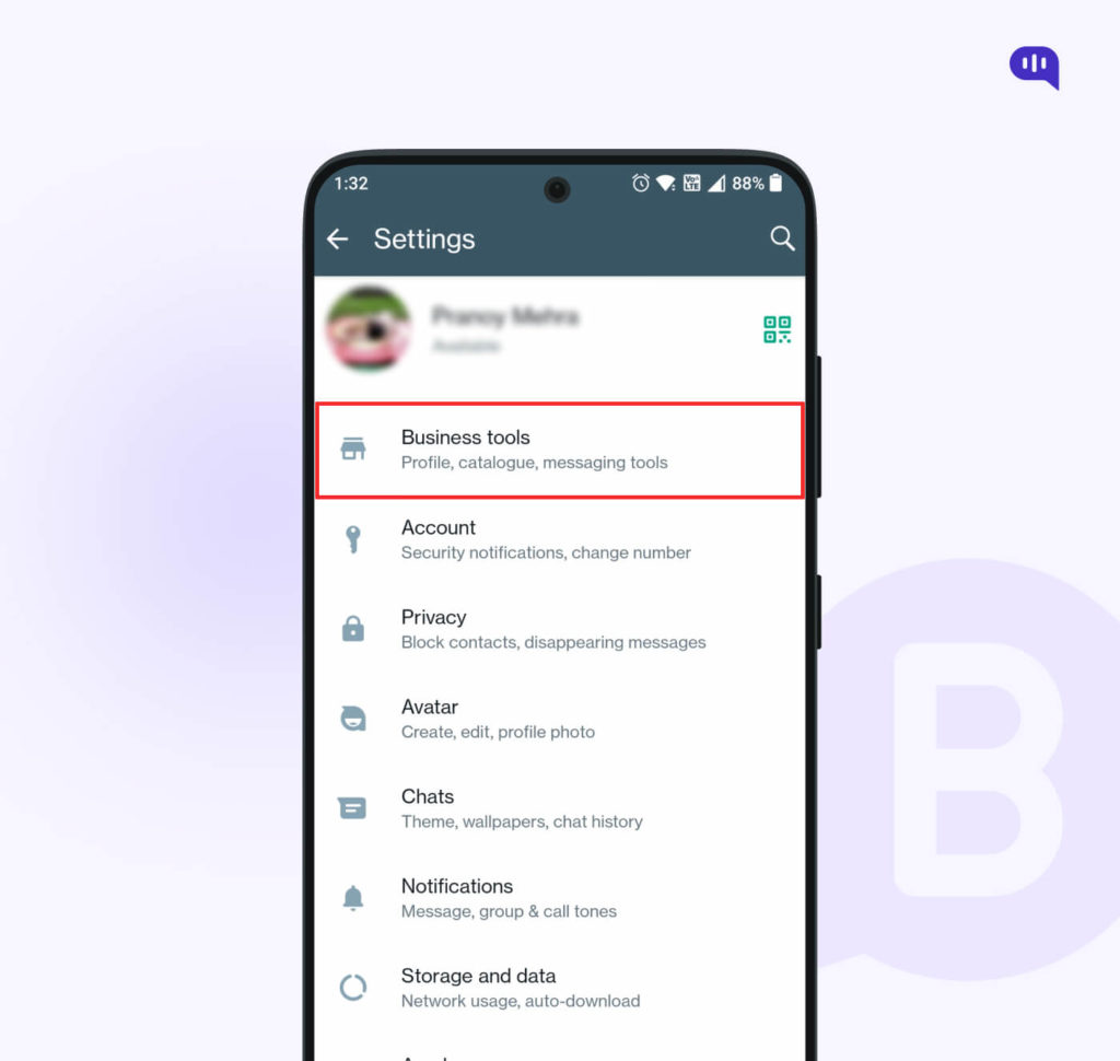 Select business tools for whatsapp auto reply