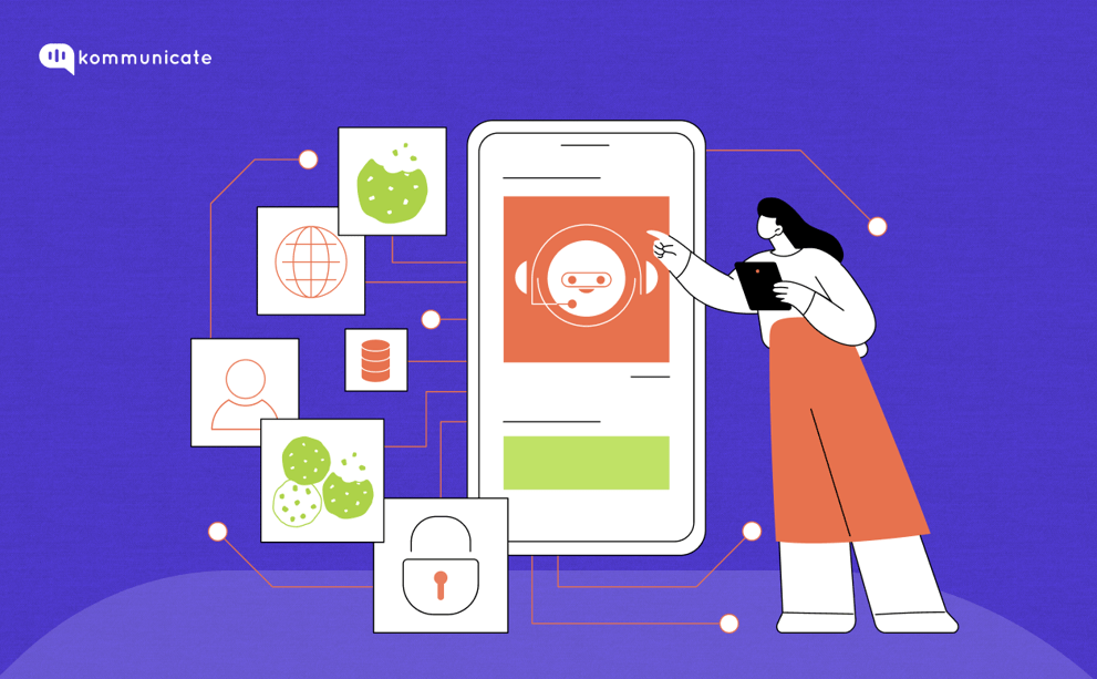 Cookie compliance in chatbot banner